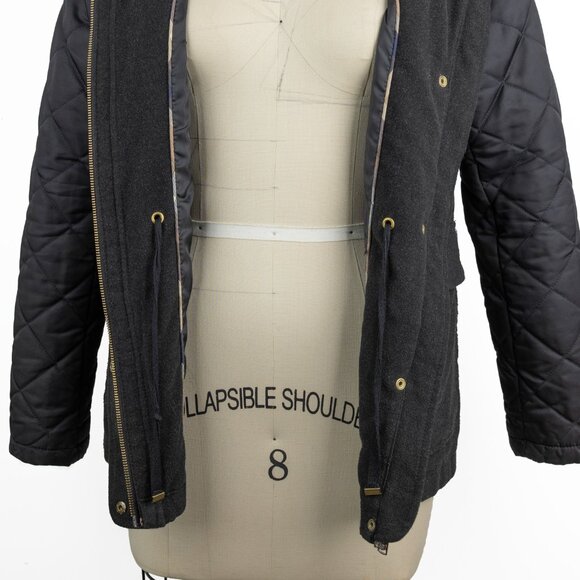 Topshop Quilted Utility Jacket with Hood – Women’s Size 4 - Picture 9 of 11